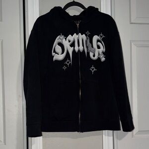 Black Graphic Men's Hoodie